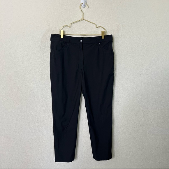 Lululemon City Sleek 5 Pocket 7/8 Pant Black Womens Size 12 - Picture 2 of 6